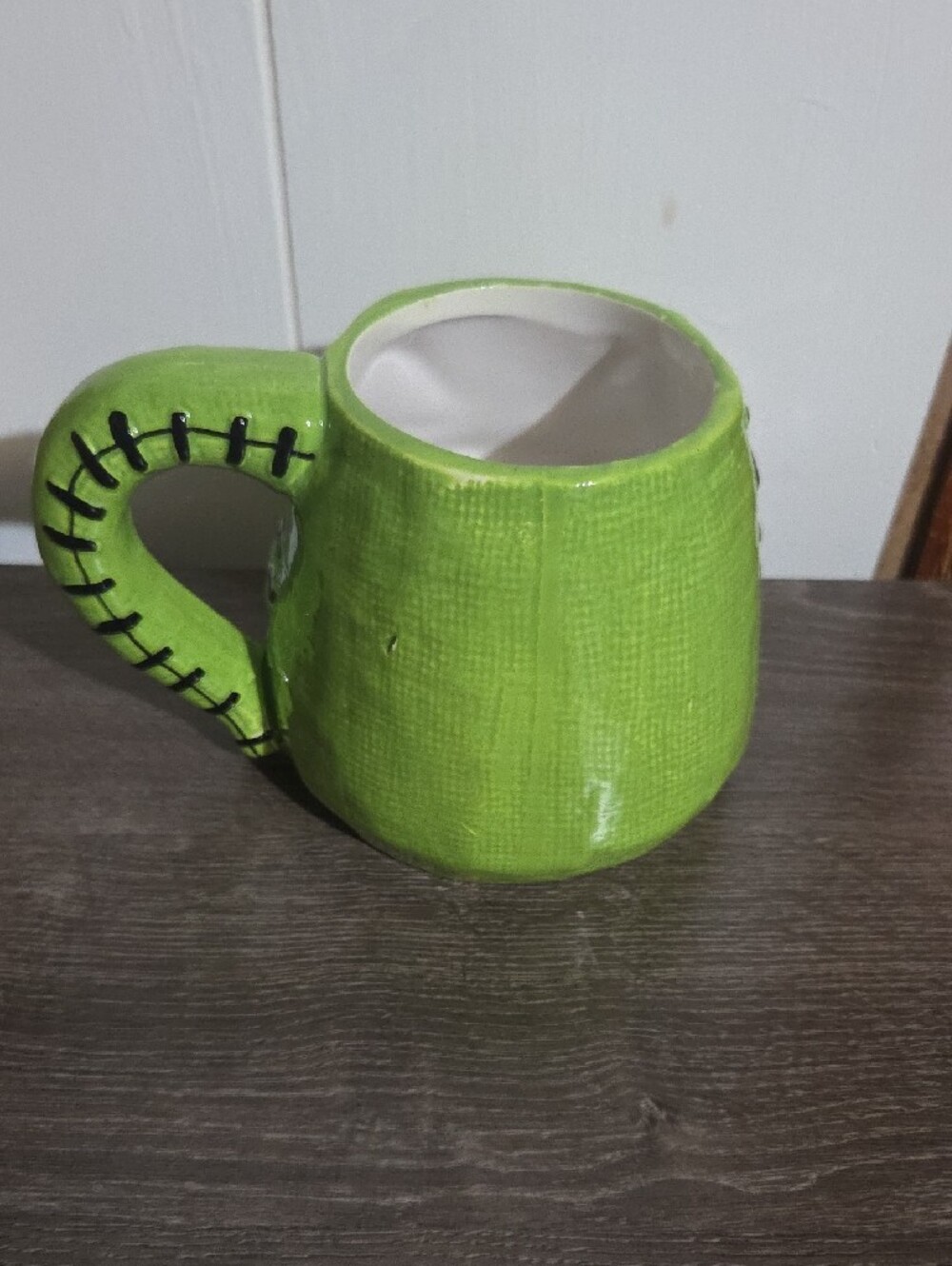 Disney Lime Green Sculpted Character Ceramic Mug with Black Accents - Picture 6 of 12